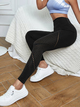 Hollow Out Medium Stretch Tummy Control Gym Leggings