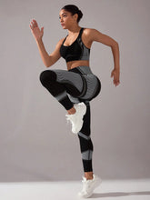 Simple Backless Sports Vest And Leggings Set