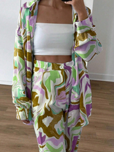 Single-Breasted Casual Long Sleeve Shirt And Pants Set SS24