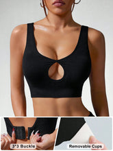 Seamless Low-Cut Backless Adjustable Sports Bra