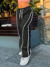 Drawstring Waist Elastic Waistband Pants