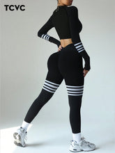 High Elasticity Long Sleeve Top And Pants Yoga Set