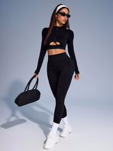 Tight High Waist Zip-Up Yoga Suit