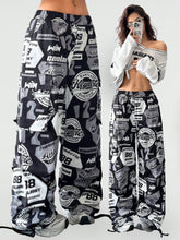 Number Pattern Color-Blocked Soccer Sweatpants