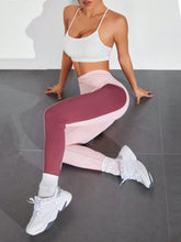 High Waist Color Block Fitness Leggings