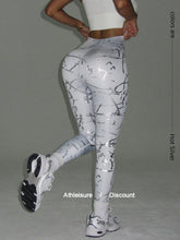 Active Foil Metallic Finish High Waisted Leggings