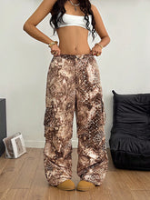 Hippie Vintage Print Cargo Pants