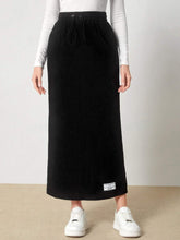 Drawstring Waist Patched Detail Skirt SS24