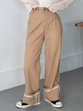 Contrast Binding Straight Leg Pants SS24