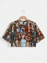 Figure Graphic Drop Shoulder Crop Tee SS24