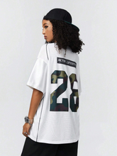 Camouflage Printed Baseball Jersey T-Shirt SS24