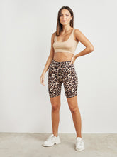 Leopard Print Shorts with Elasticised Waistband