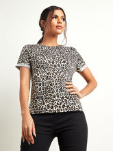 Animal Printed Regular Fit T-shirt FD