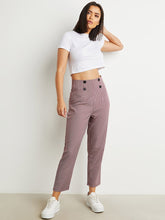 Glen Plaid Trouser with Zip Closure FD