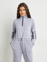 High Neck Straight Leg Jumpsuit with Long Sleeves FD