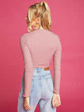 Long Sleeves Rib Crop T-shirt FD