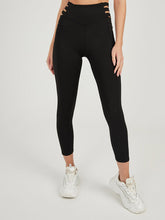 Triple Waist Strap Detail Active Leggings FD