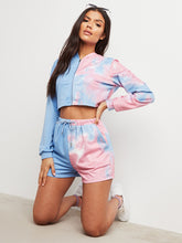 Half Tie Dye Runner Shorts