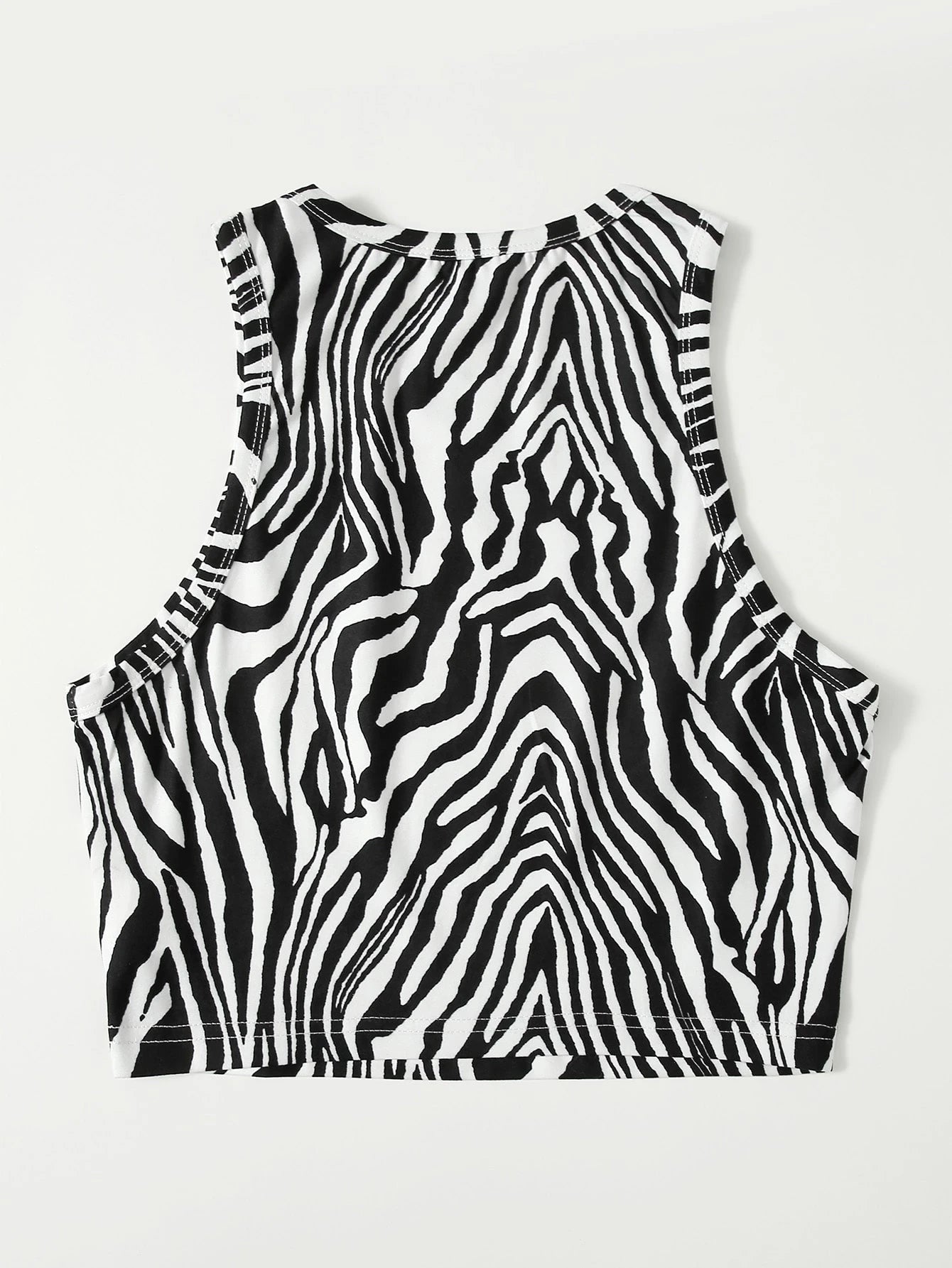 Zebra Striped Tank Top