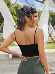 Lace Up Front Cami Top
