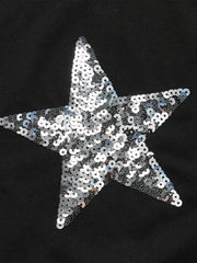 Star Sequins Crop Tank Top