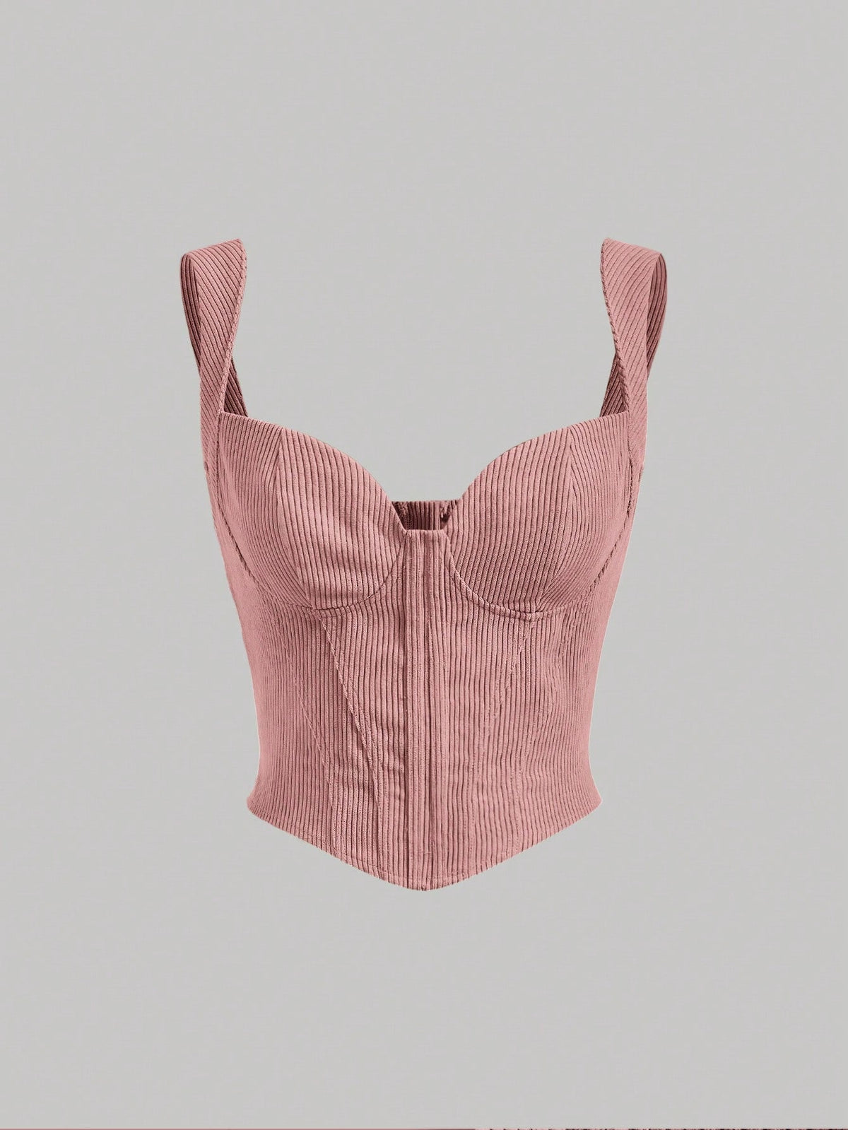 Solid Zip Back Wide Straps Top SS23-FD