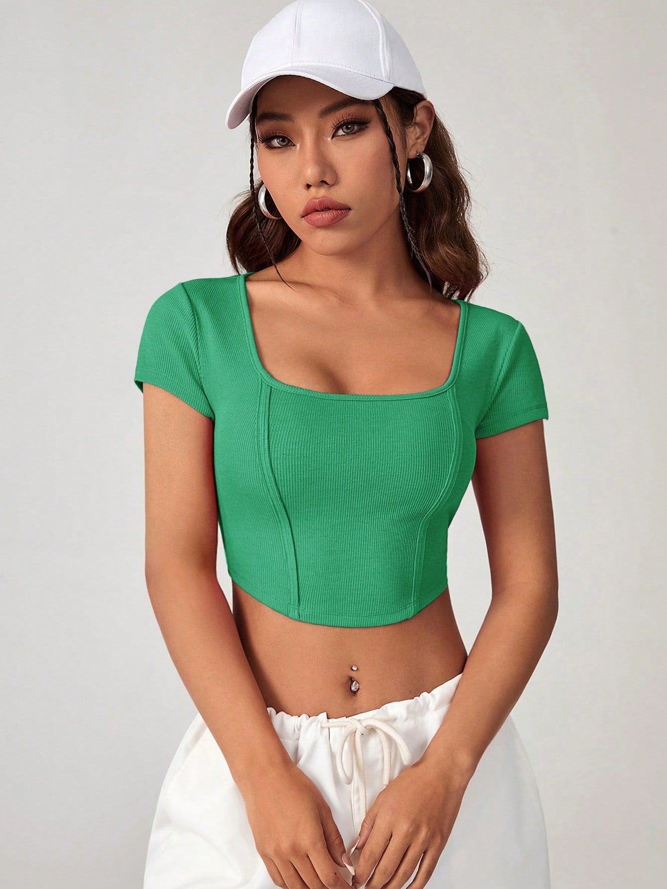Scoop Neck Crop Tee SS23 - FD