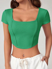 Scoop Neck Crop Tee SS23 - FD