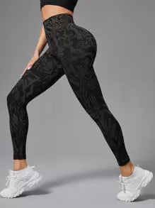 Simple High Elasticity Seamless Sports Leggings