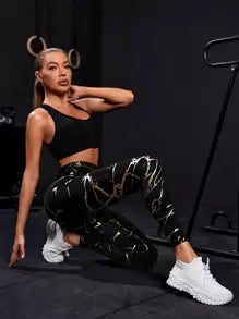 High Waisted Buttocks Lift Sports Leggings