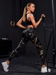 High Waisted Buttocks Lift Sports Leggings