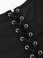 Eyelet Tie Back Tank Top