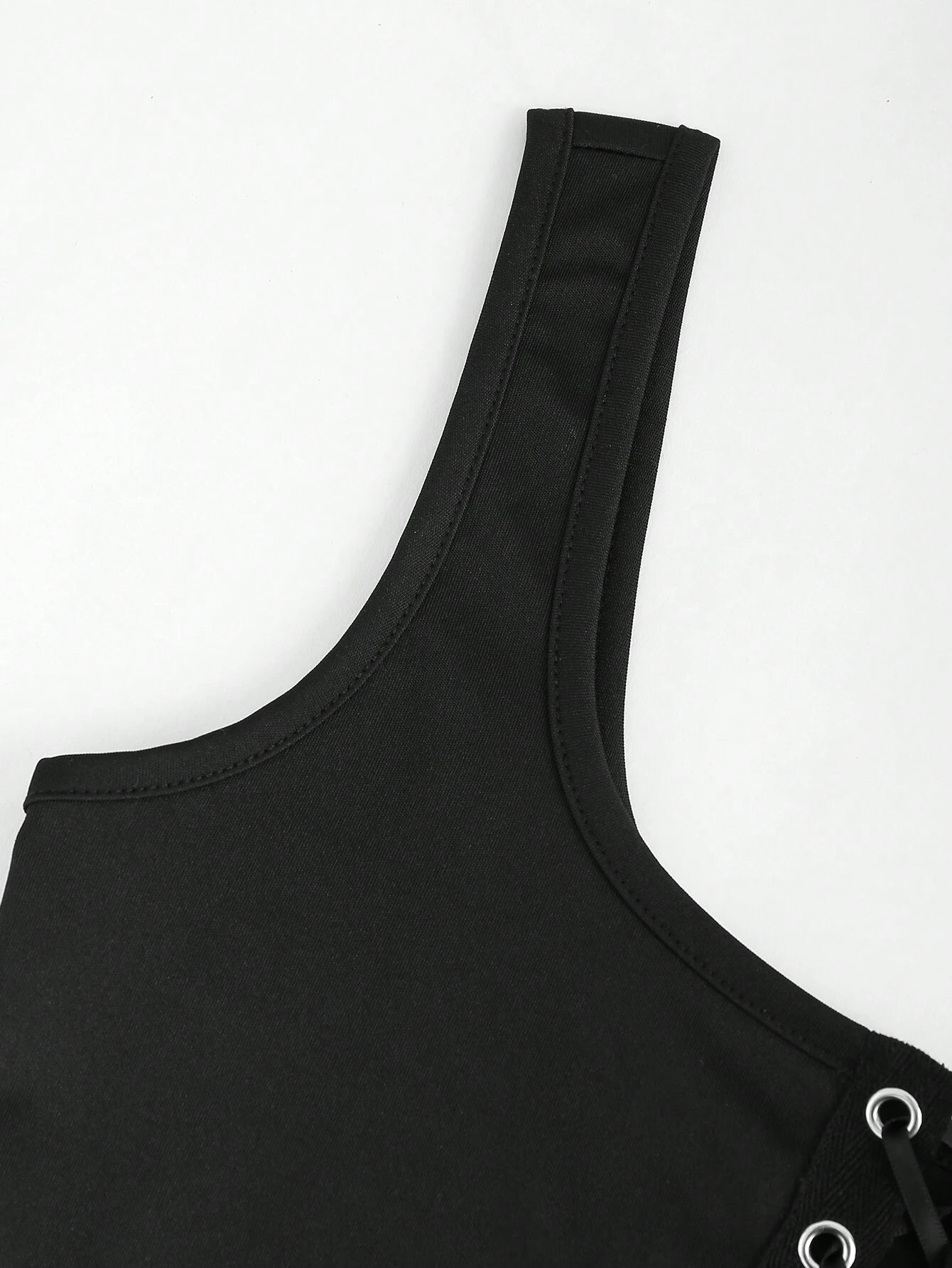 Eyelet Tie Back Tank Top