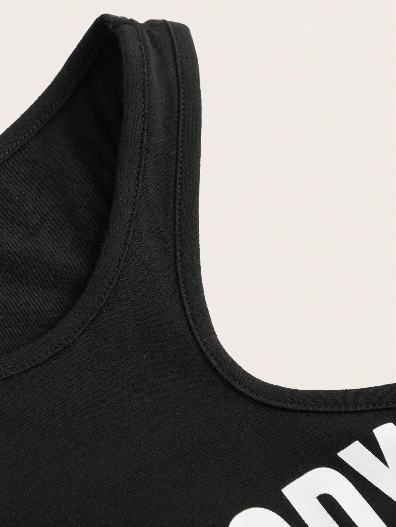 Slogan & Graphic Design Tank Top