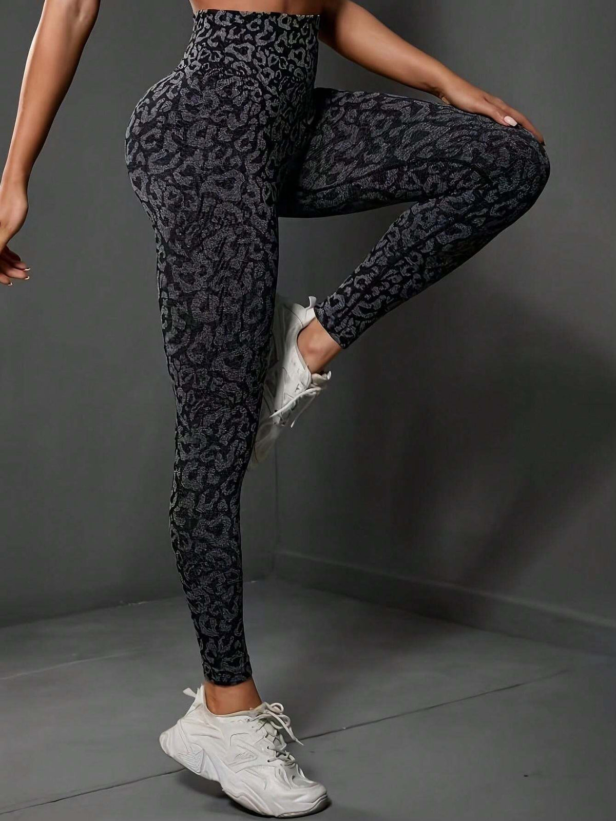 Leopard Print  High Waist Fitness Sports Leggings