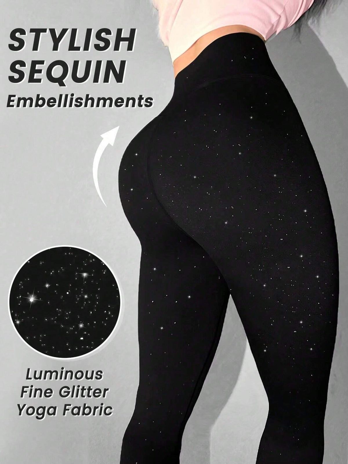 Star Shaped Sparkly Gym Legging