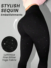 Star Shaped Sparkly Gym Legging