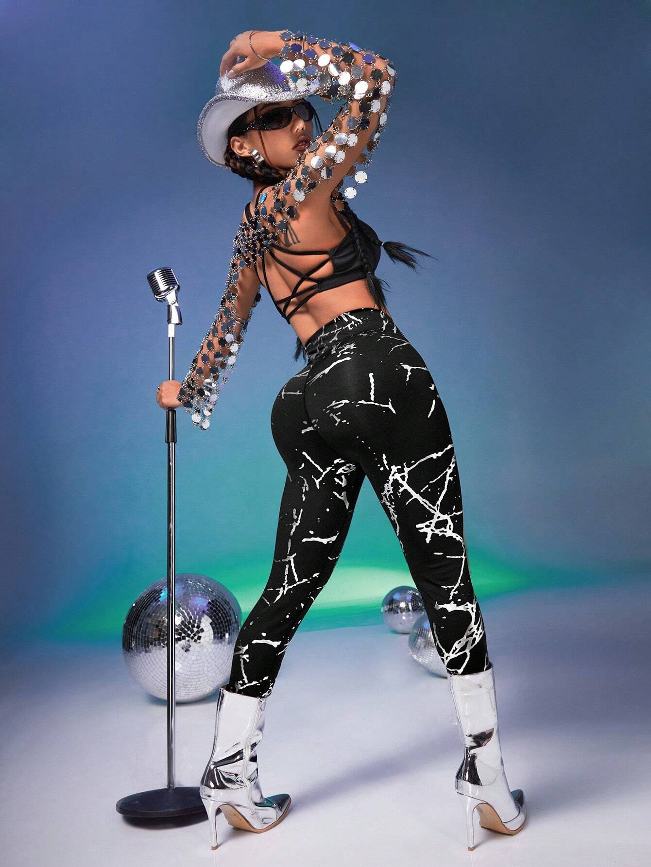 High Waisted Buttocks Lift Sports Leggings