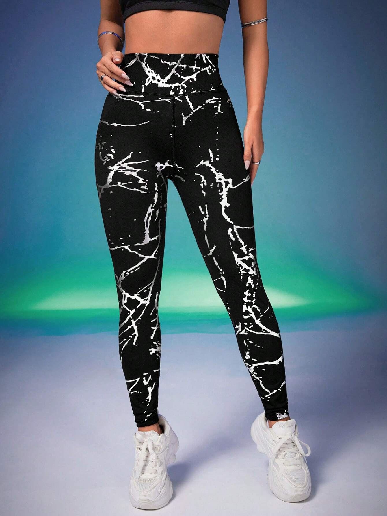 High Waisted Buttocks Lift Sports Leggings