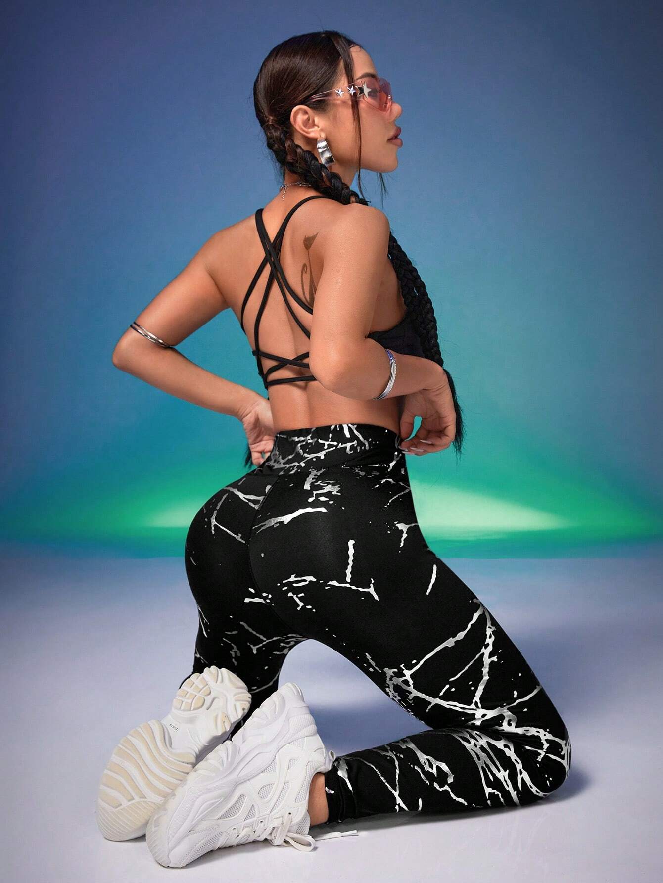 High Waisted Buttocks Lift Sports Leggings