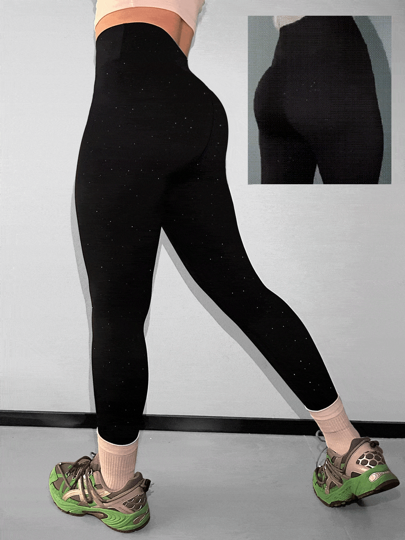 Star Shaped Sparkly Gym Legging