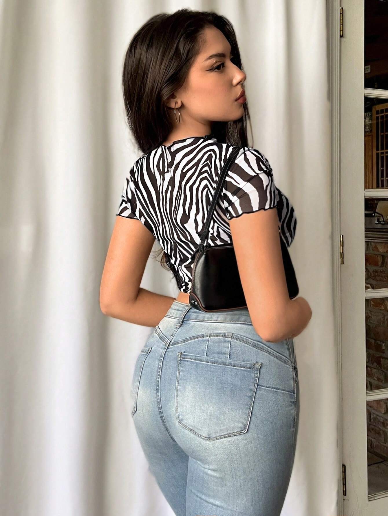Zebra Pattern Perspective T-Shirt