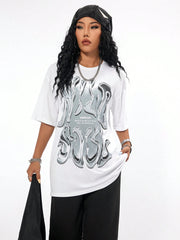 Streetwear Graphics Over Size T Shirt