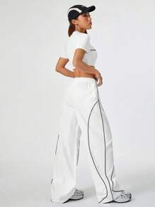 Casual Loose T-Shirt And Wide Leg Pants