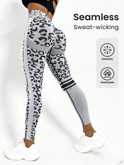 Leopard Print Tummy Control Sports Legging