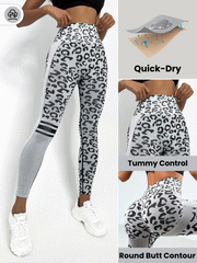 Leopard Print Tummy Control Sports Legging