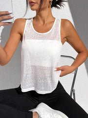 Solid Crop Sports Top