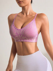 Cropped Round Neck Sports Tank Top
