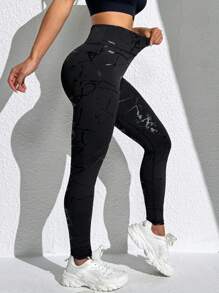 High Waisted Buttocks Lift Sports Leggings