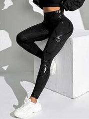 High Waisted Buttocks Lift Sports Leggings